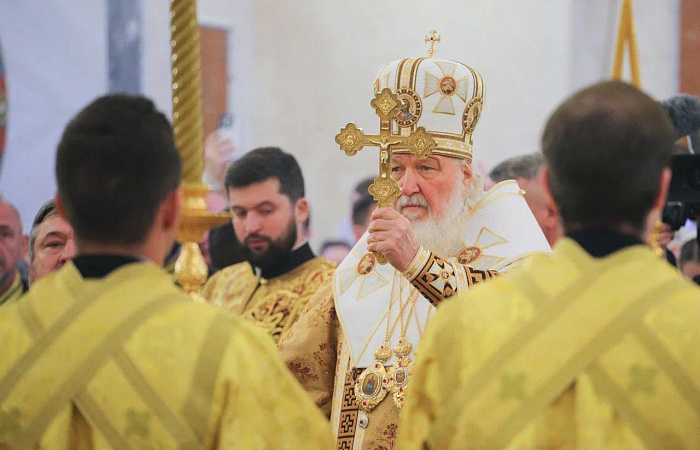 Святейший Патриарх Кирилл освятил в Ростове главный войсковой храм ЮВО